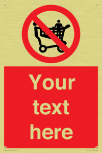 Custom No Climbing on Trolley Sign